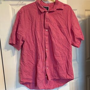 Charles Tyrwhitt Casual Red Button-Down Shirt